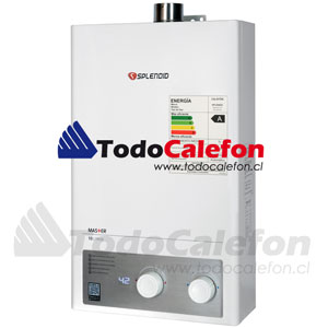 Calefon SPLENDID Tiro Forzado Master 10 Litros Gas Licuado