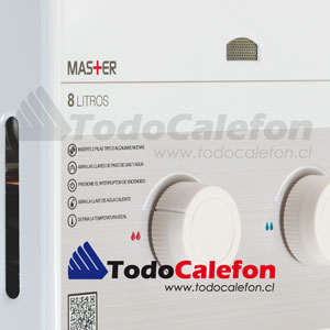 Calefon SPLENDID Tiro Natural Master 8 Litros Gas Natural